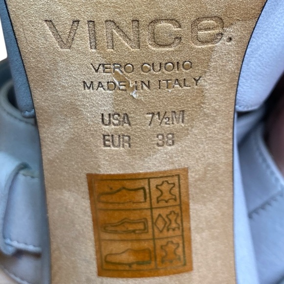 Vince Addie Leather Peep-Toe Bootie in Taupe Women’s Size 7.5 - Picture 13 of 13